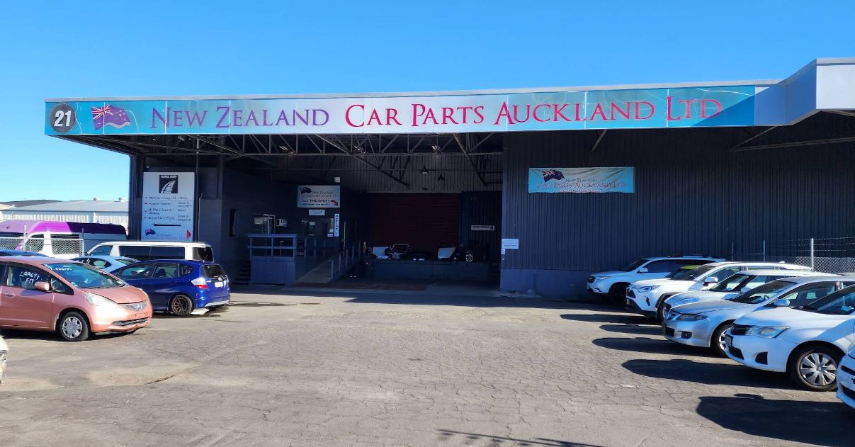 New Zealand Car Parts Auckland Ltd frontage and signage, 21 Industry Road, Penrose
